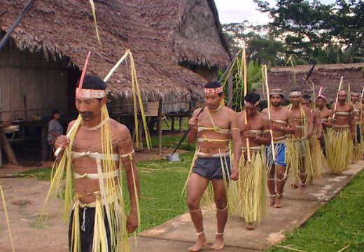 picture of tribal people in a procession