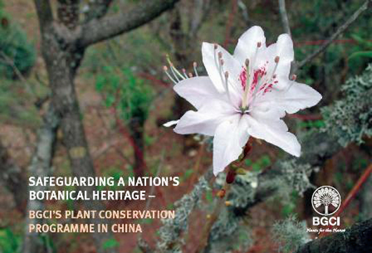 front cover of BGCI China plant conservation brochure