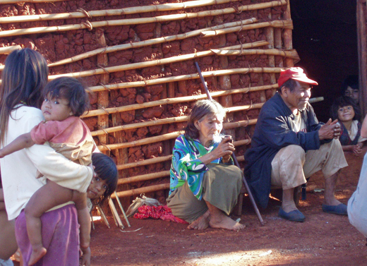 people in guarani village